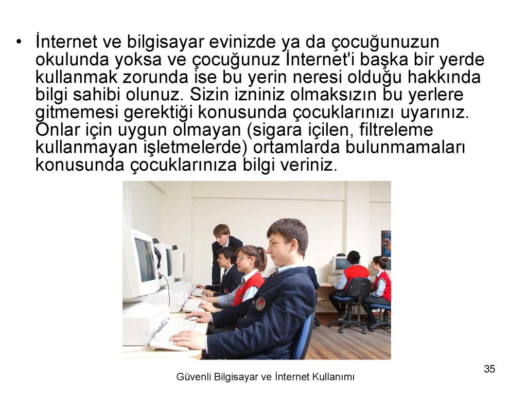 G Venli Bilgisayar Ve Nternet Kullan M Ppt Indir